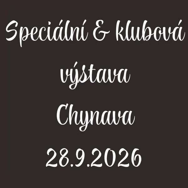 Speciální a klubová výstava Chynava 28.9.2026
